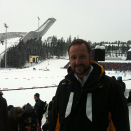 24. februar: Kronprins Haakon besøker blant annet Arenaproduksjon og Operasjonssentralen i Kollen før han er til stede under sprintfinalene i VM 2011 (Foto: Christian Lagaard, Det kongelige hoff)